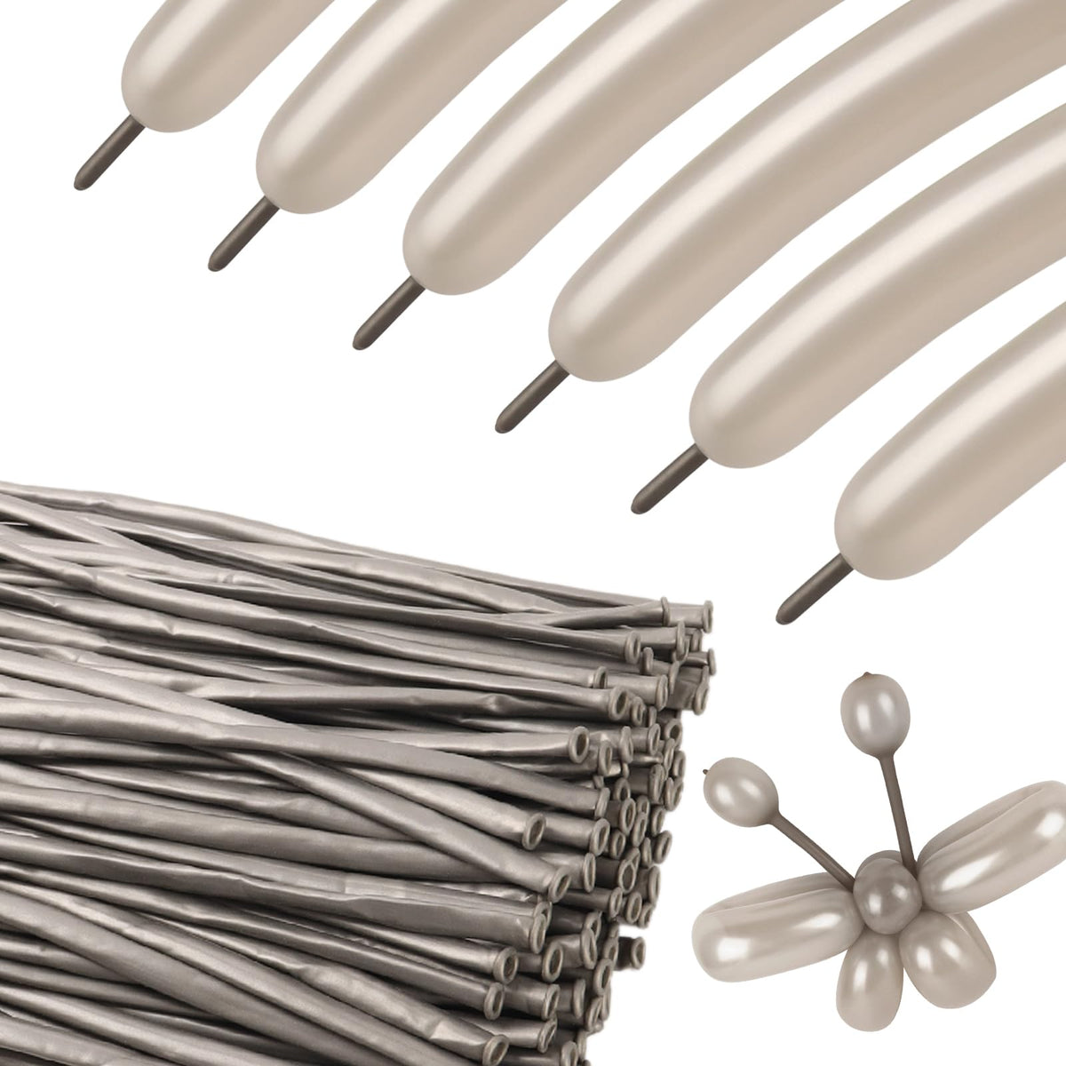 260 Balloons - Clear Long Balloons for Tying Balloon Arch & Balloon Ties