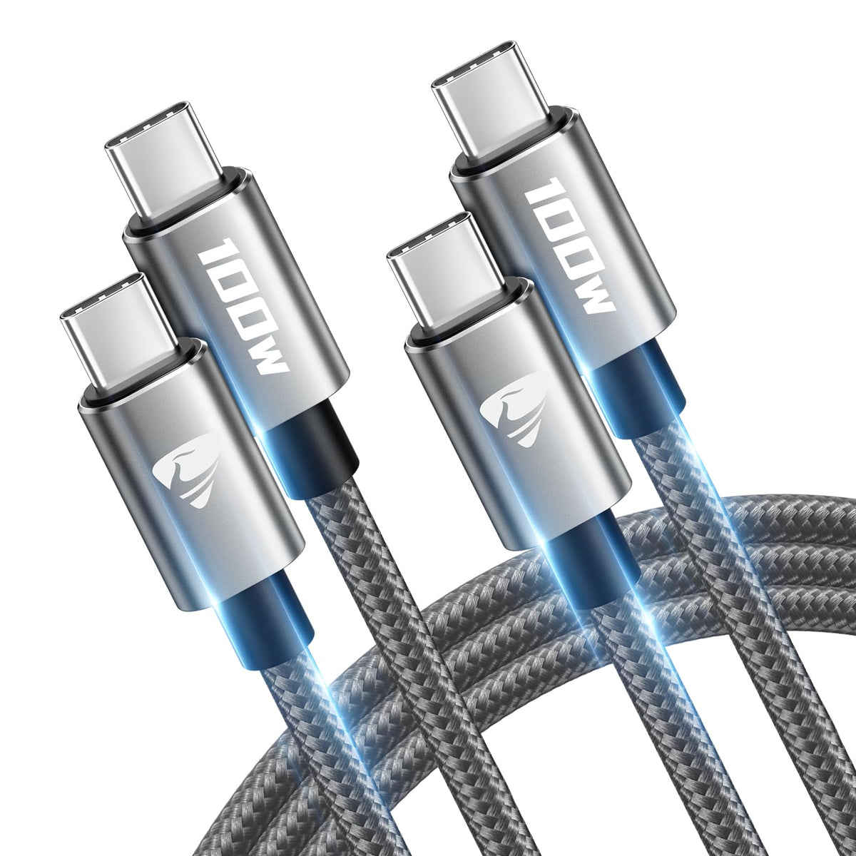100W USB C to USB C, Fast Charging Cable 3M Long Type C Cable C to C Charger Fast Charg Lead Usbc to Usbc for iPhone 16 15 Pro Max Plus MacBook iPad Pro/Air Samsung Galaxy S23/S22/S21 Google Pixel