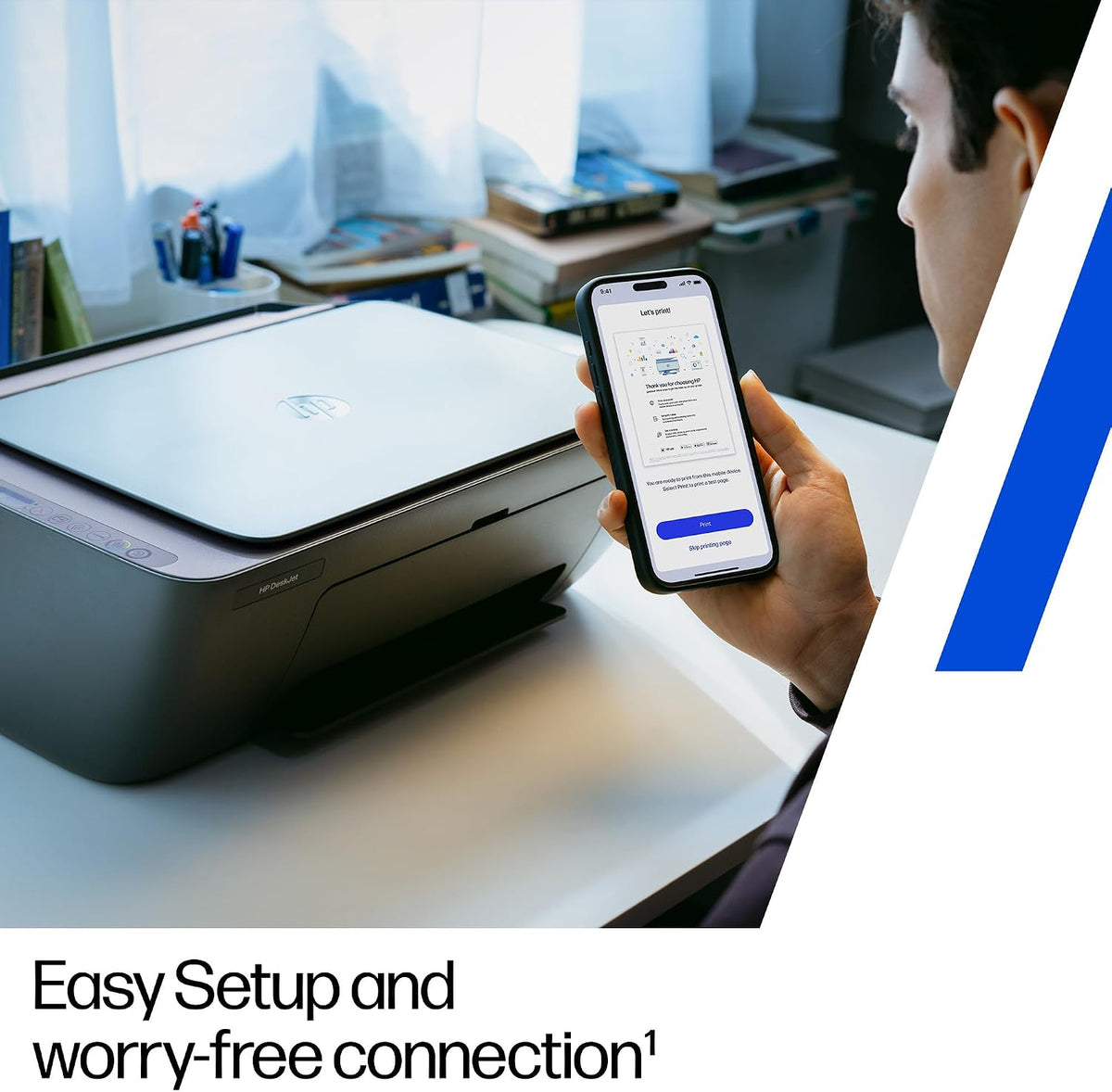 HP DeskJet 2921 All In One Printer | Colour | Wireless | Easy Setup & Reliable Wi-Fi | 3 months free Instant Ink Included | Print, Scan & Copy