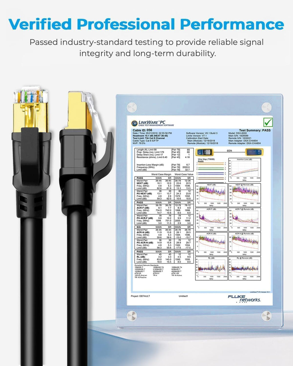 DDMALL Cat 8 Ethernet Cable 6m, 40Gbps Round Internet Cable (6 Meter Black)