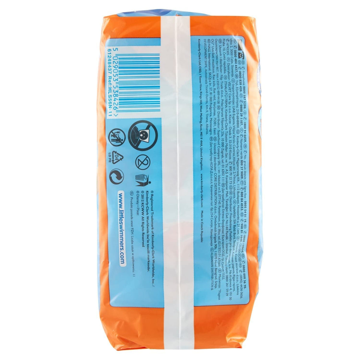Huggies Little Swimmers, Swim Nappies - Size 3-4, 36 Baby Swim Pants - Leak Guards and Stretchy Waistband Protect Without Swelling - Tear Sides for Easy Removal