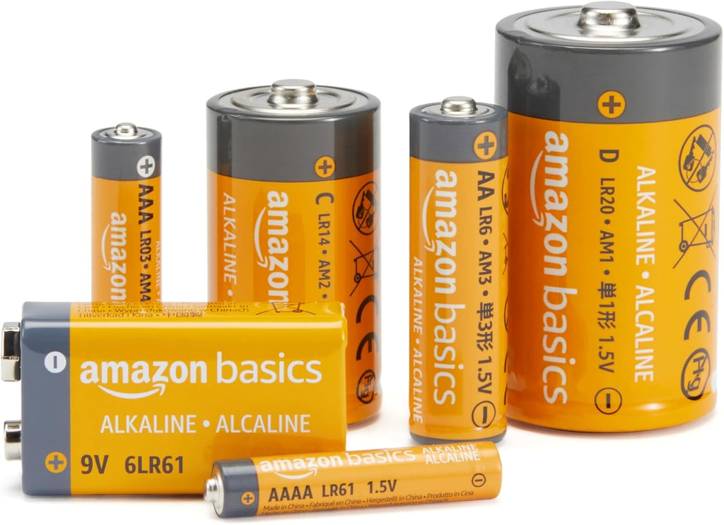Amazon Basics 8-Pack C Cell Alkaline Batteries, 1.5 Volt, 5-Year Shelf Life