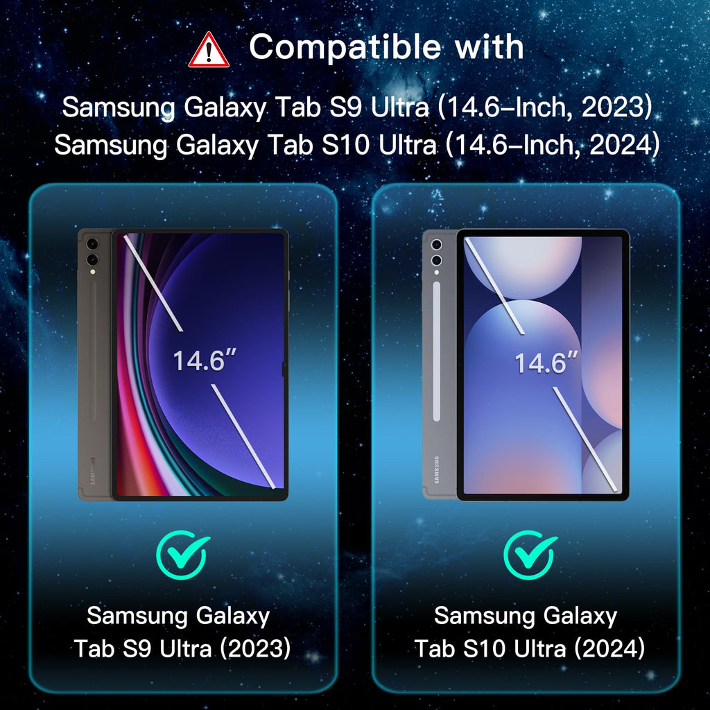 JETech Screen Protector for Samsung Galaxy Tab S8 Ultra 14.6", 2-Pack
