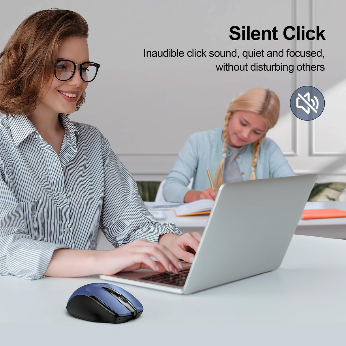 TECKNET Bluetooth Mouse, Wireless Mouse Rechargeable