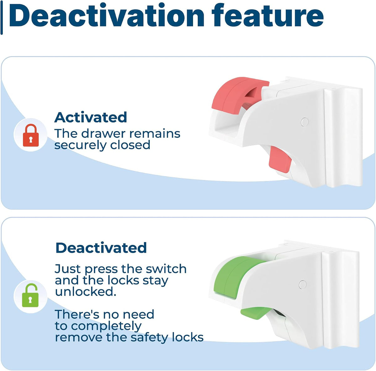 Hoffenbach – 20 Locks & 4 Keys – Magnetic Cupboard Locks – Child Safety Locks for Cabinets, Drawers & Kitchen – Invisible Baby Proofing with Magnet for Doors & Cupboards – White