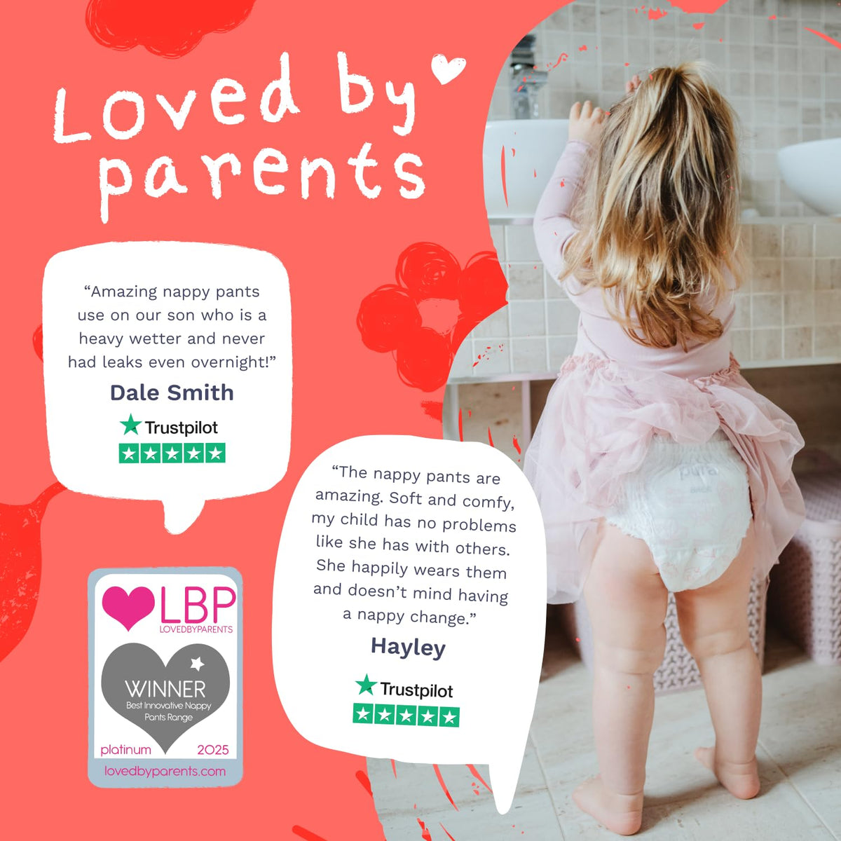 Pura Nappy Pants Size 5 (12–17kg) 20 Count Sensitive Skin