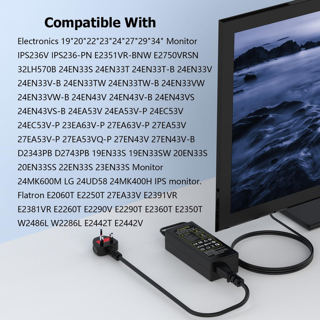 65W Laptop Charger Compatible with Microsoft Surface Pro Laptop Book Go