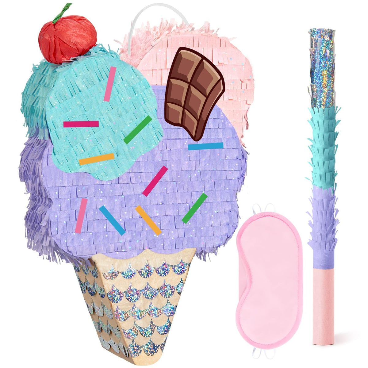 WERNNSAI Easter Bunny Piñata - Easter Rabbit Piñata, Spring Party Decor