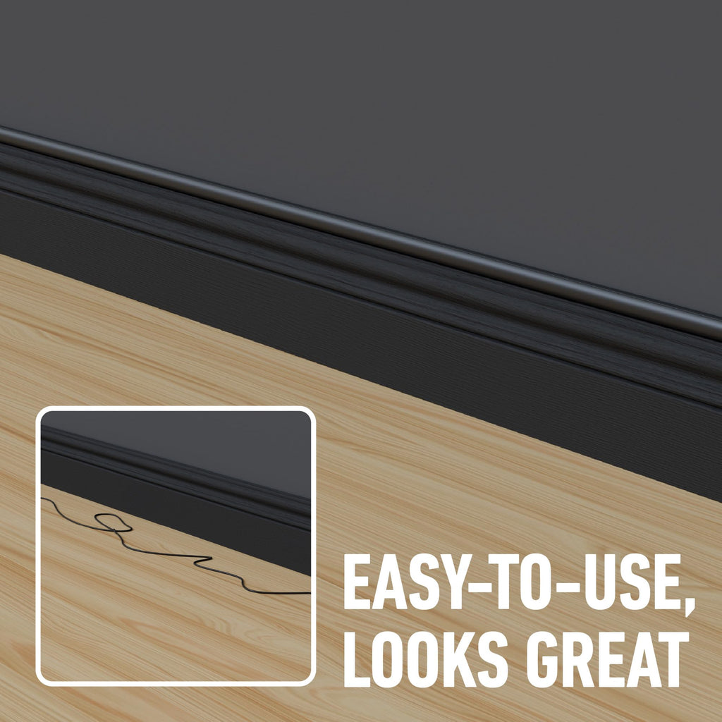 D-Line 30x15mm Cable Trunking 4m Multipack, Half Round Profile, Self-Adhesive Wire Cover, Paintable Cable Management - 10x 30mm (W) x 15mm (H) x 40cm Lengths and Accessories - Aluminium-Effect