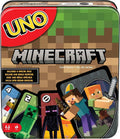 Mattel Games UNO Minecraft Card Game with Storage Tin,Ages 7+