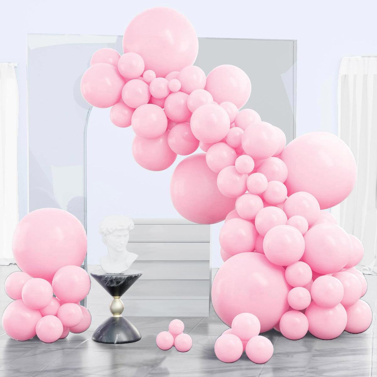 PartyWoo Dark Purple Balloons 120pcs Royal Purple Color Different Sizes