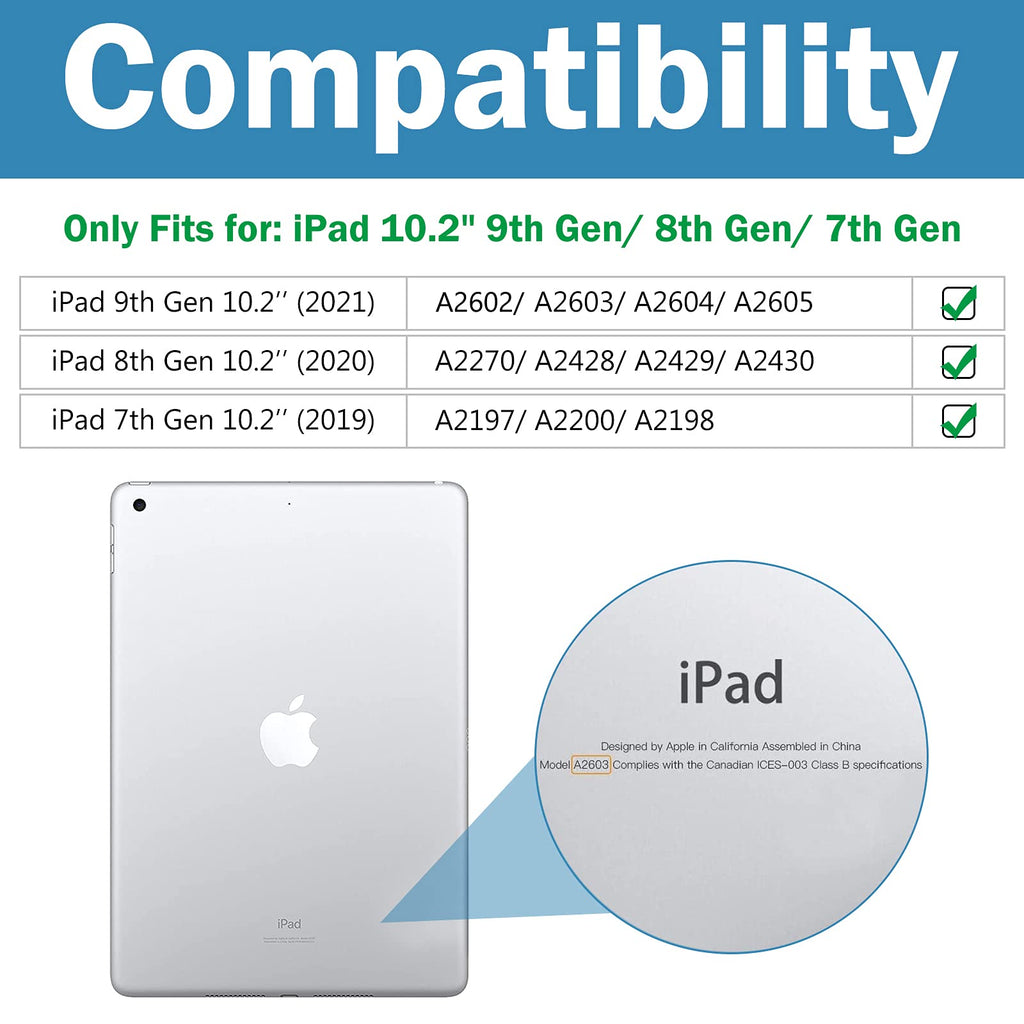 ProCase 3 Pack Screen Protector for iPad 9th 8th 7th Generation 10.2 Inch