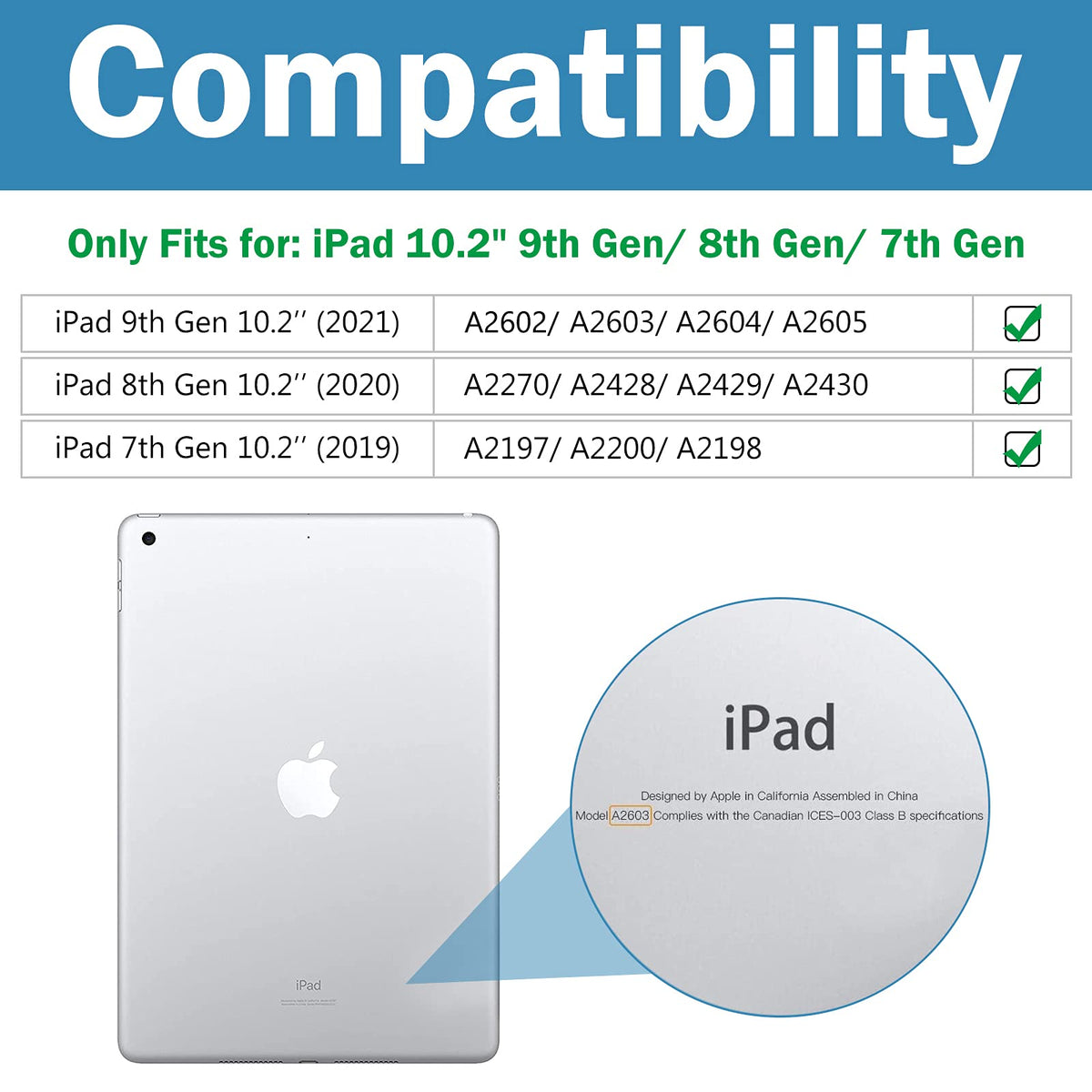 ProCase 3 Pack Screen Protector for iPad 9th 8th 7th Generation 10.2 Inch