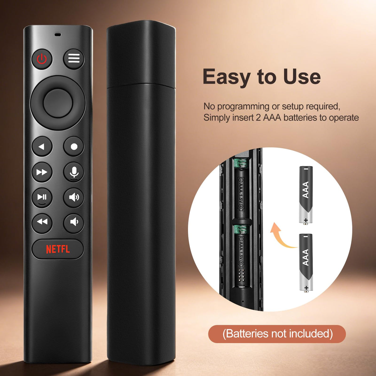 Magic Remote for LG-TV-Remote, Replacement for LG Smart TV Remote Control, AN-MR20GA Compatible Universal Remote Control with Voice, Pointer and Netflix/Prime Video Hotkeys