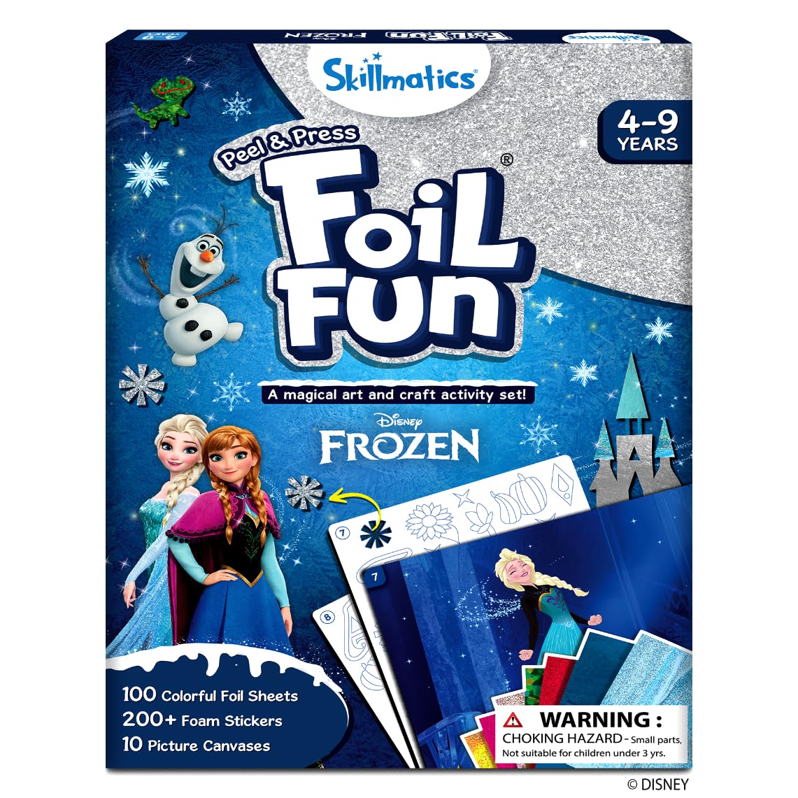 Skillmatics Foil Fun Disney Princess, Foil Art & Craft Kit, Christmas Gift