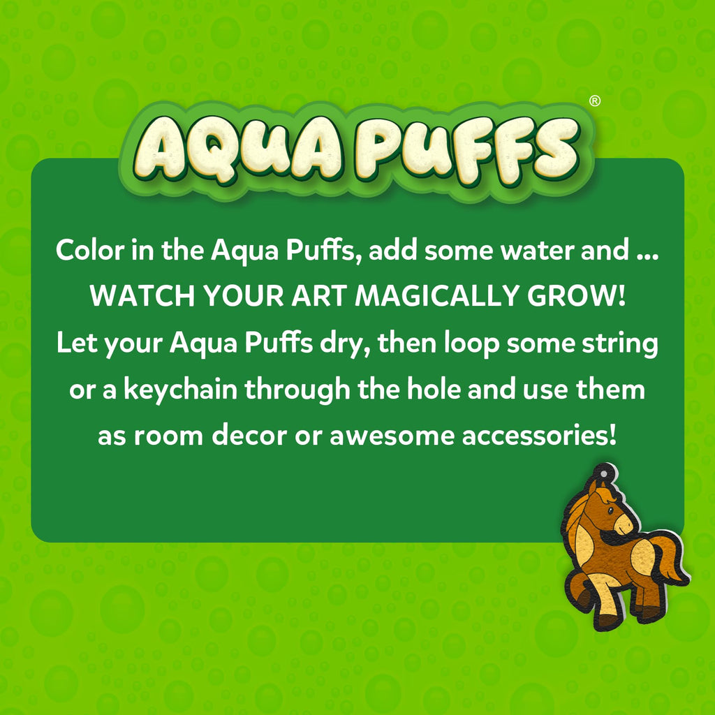 Skillmatics Aqua Puffs Unicorns, Stocking Stuffer for Kids, Paint by Number
