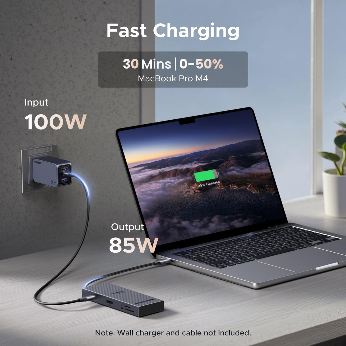 UGREEN USB C Hub, 9 in 1 Ethernet Adapter 4K@60Hz HDMI Docking Station