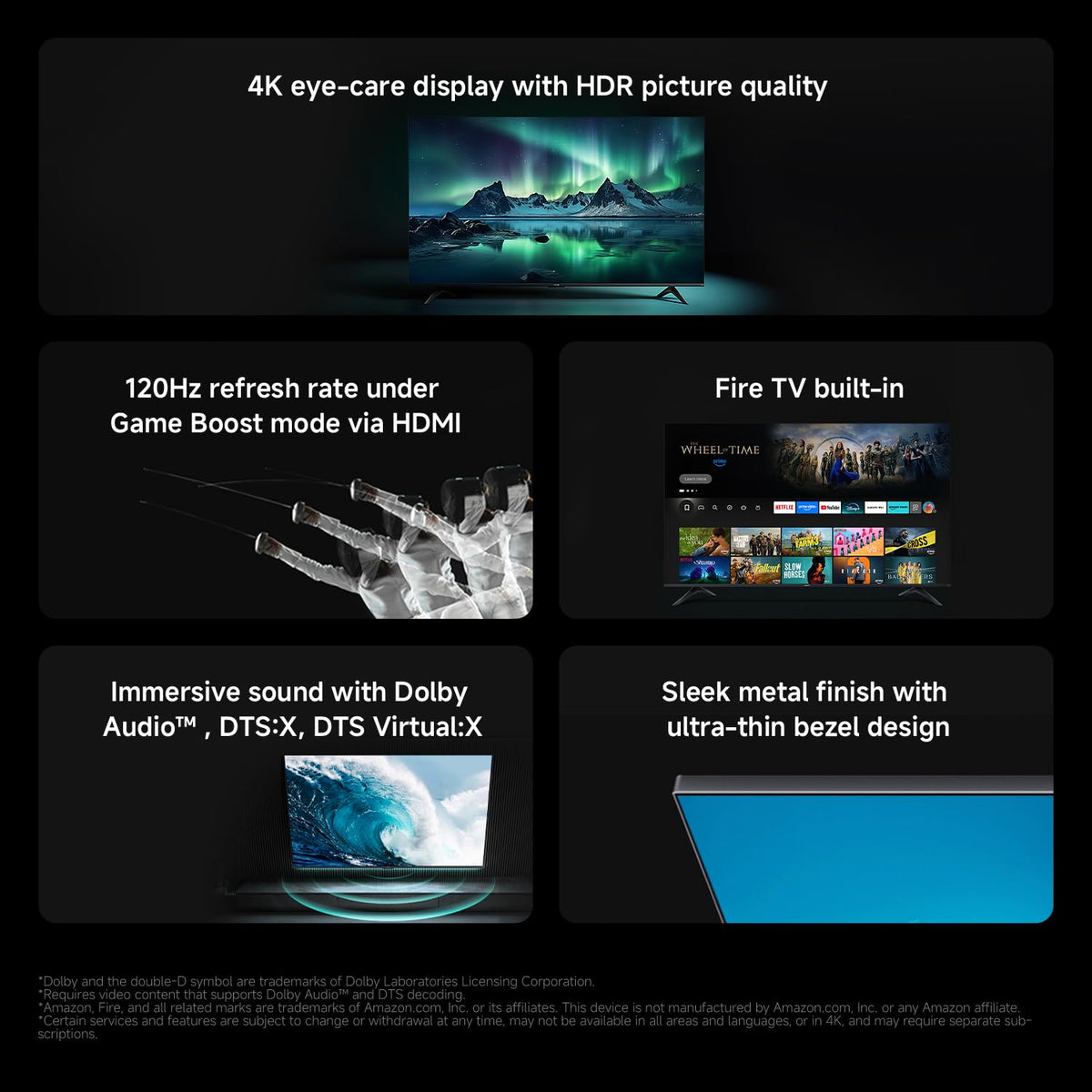 XIAOMI TV F 32, 32 Inch (81 cm) HD Smart TV, Fire TV, Dolby Audio