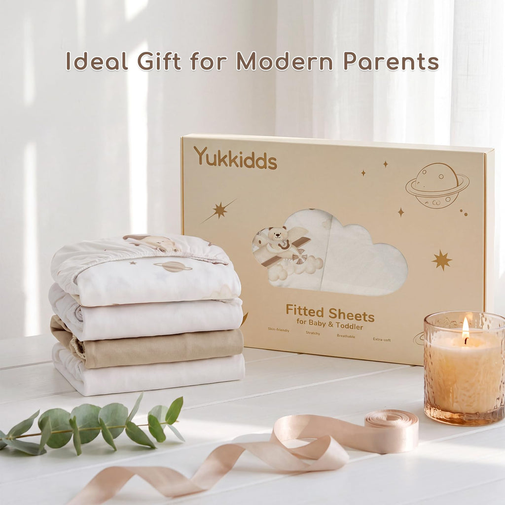 Next to Me Crib Sheets 83x50 cm Fitted 2 Pack Bedside Crib Sheets