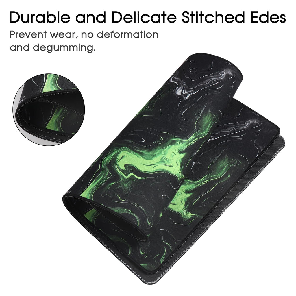 Gaming Mouse Mat Desk Office Mouse Pad Large Size 800x300x3mm Comfortable Mousepad with Smooth Cloth Surface, Improved Precision and Speed (80x30 Black)