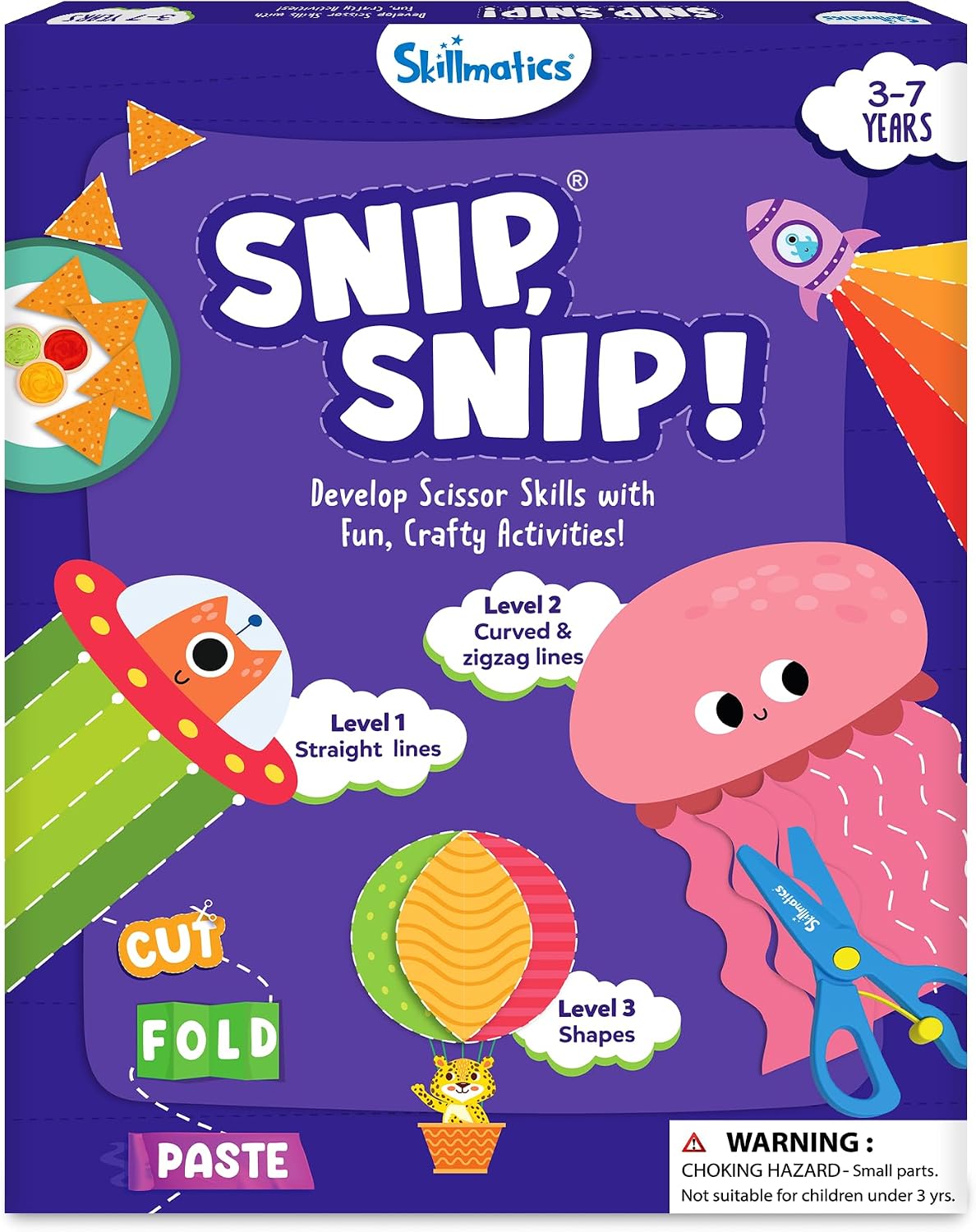 Skillmatics Snip Snip, Scissor Skills, Felt Craft Activity, Christmas Gift