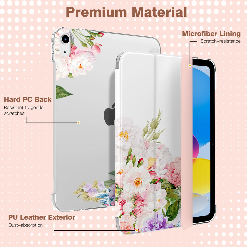 TiMOVO Case for iPad A16 11th Gen 11"/10th Gen 10.9", Colorful Flower