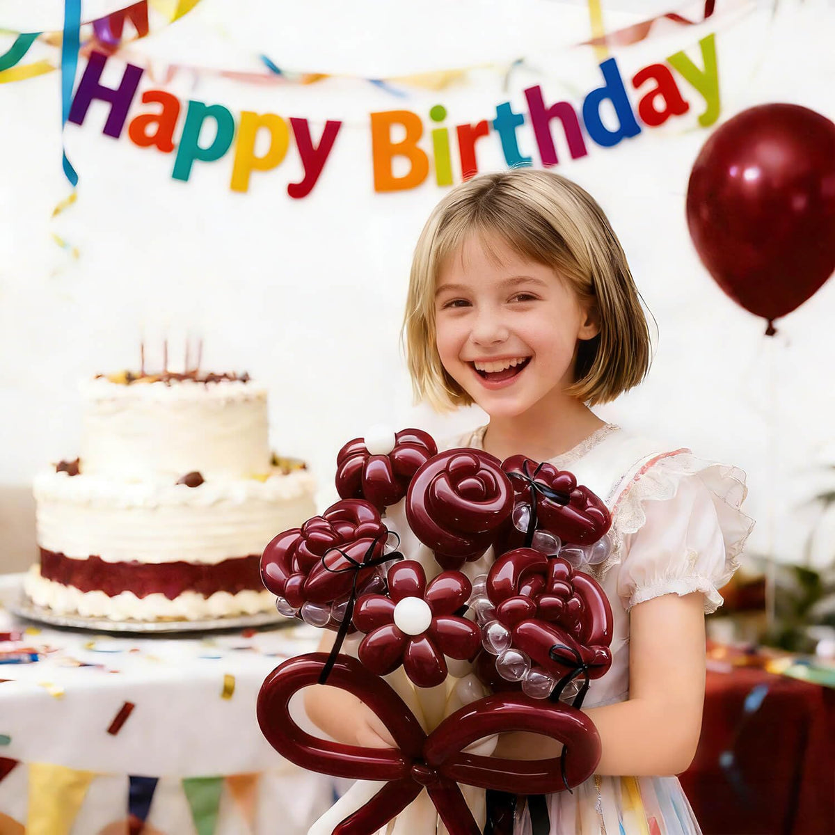 260 Black Long Balloons for Balloon Garland Thickening Skinny Latex Twisting Animals Modeling Christmas Birthday Wedding Party Festival Decorations 100pcs