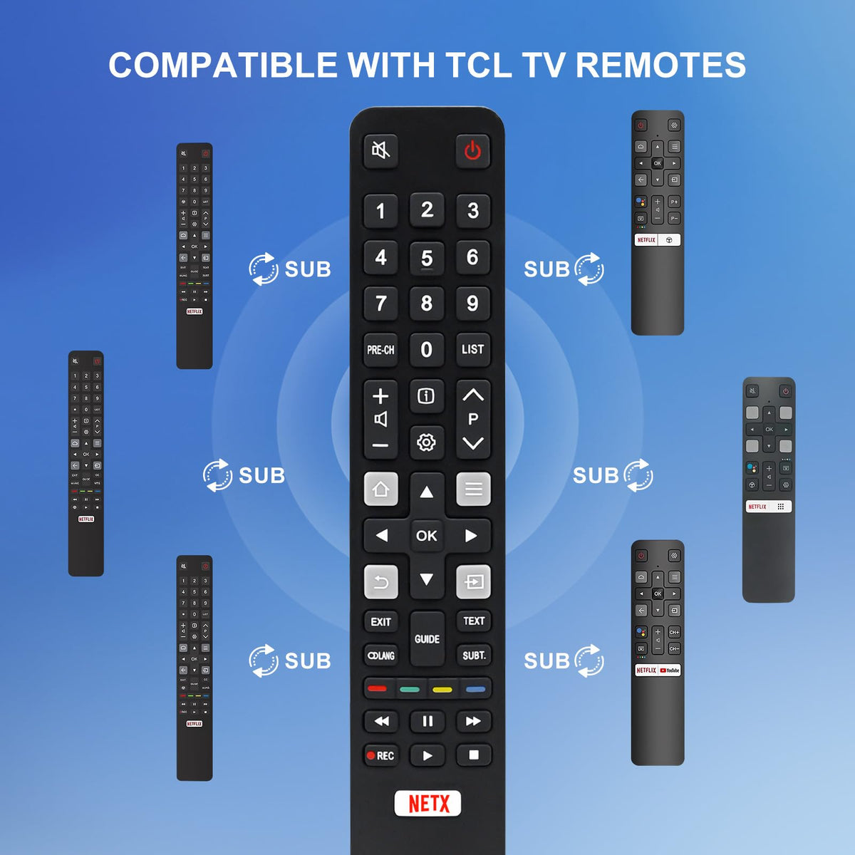 Magic Remote for LG-TV-Remote, Replacement for LG Smart TV Remote Control, AN-MR20GA Compatible Universal Remote Control with Voice, Pointer and Netflix/Prime Video Hotkeys