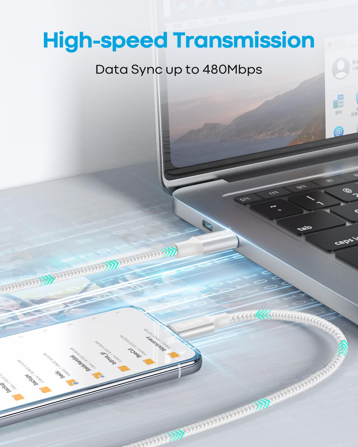Extra Long USB C Charging Cable, 6M USB A to USB C Cable Fast Charge
