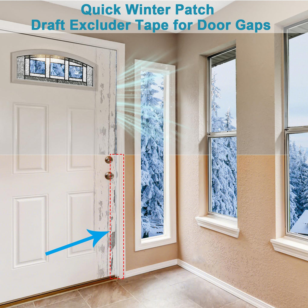 Draft Excluder Tape for Windows Doors, Removable Weather Seal, 3.5cm x 10m