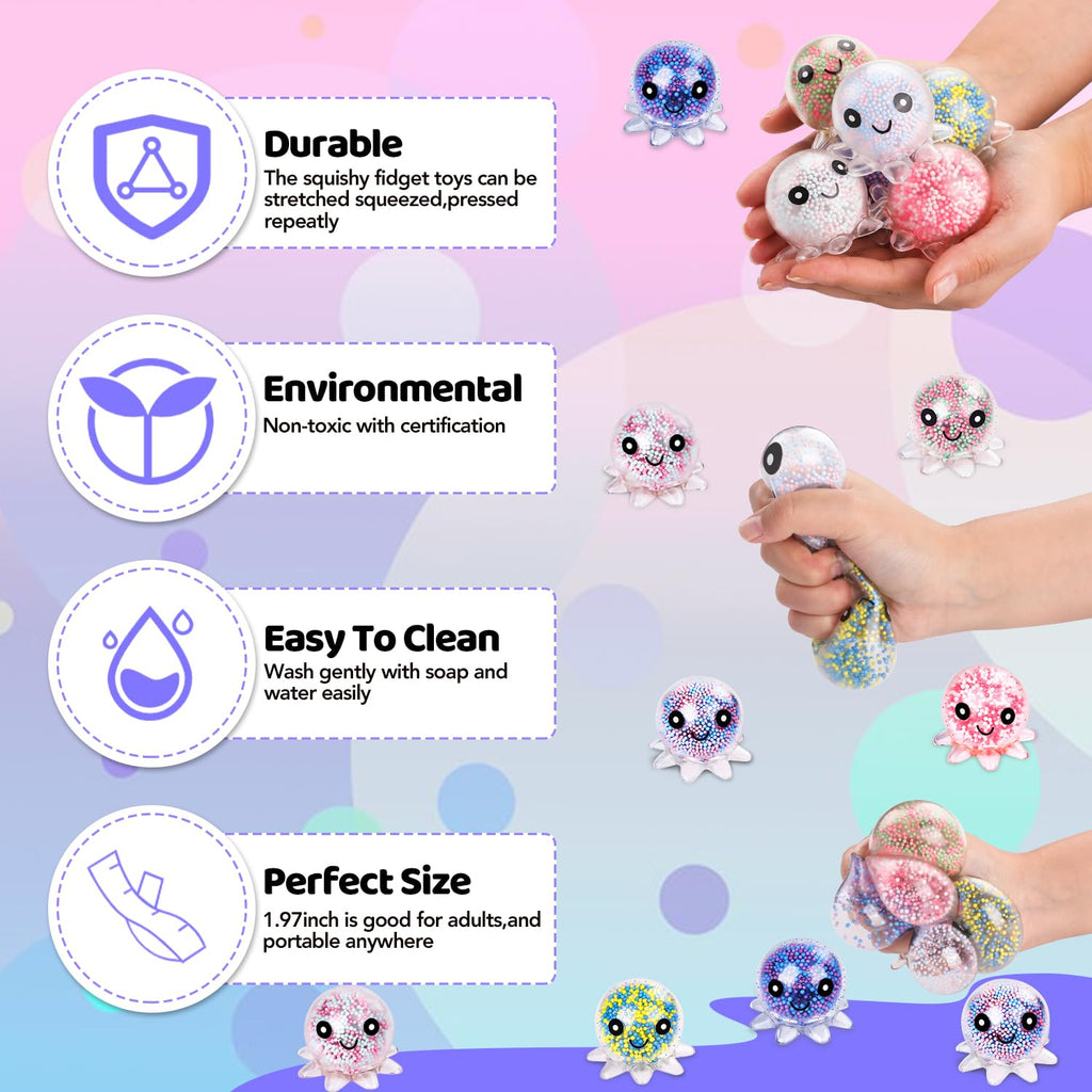 8 Pack Stress Cube ,Slow Rising Stress Balls for Adults