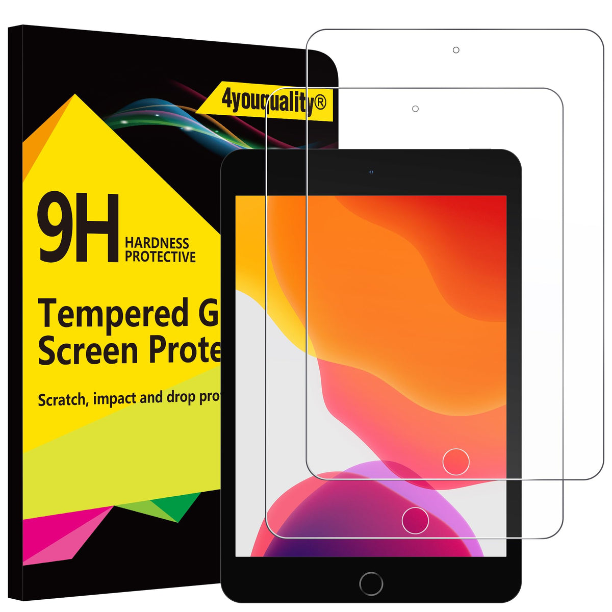 4youquality 2-Pack for iPad Pro 11" & iPad Air 5/4 10.9" Screen Protector