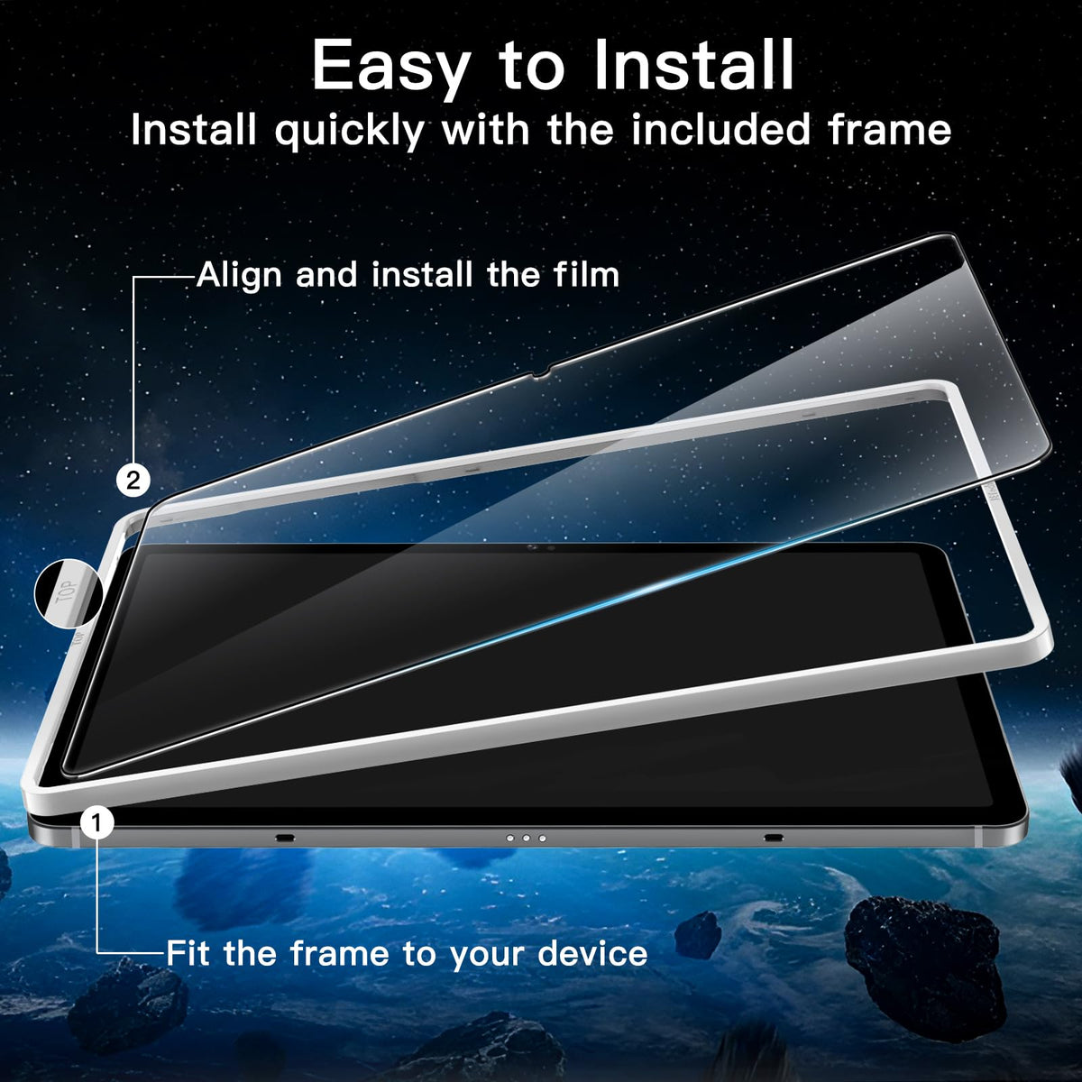 JETech Screen Protector for Samsung Galaxy Tab S8 Ultra 14.6", 2-Pack