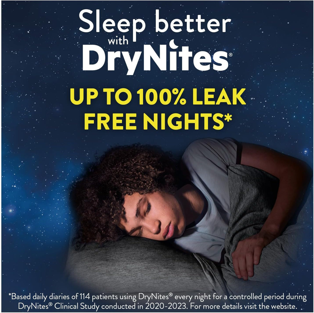 HUGGIES DryNites, Pyjama Pants, Boys 13+ Years (48-60KG), 33 x Bedwetting Pants, Up to 100% Leak Free Nights