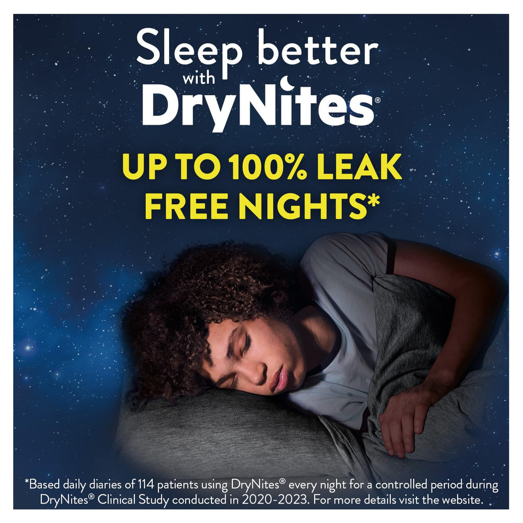 HUGGIES DryNites, Pyjama Pants, Boys 13+ Years (48-60KG), 33 x Bedwetting Pants, Up to 100% Leak Free Nights