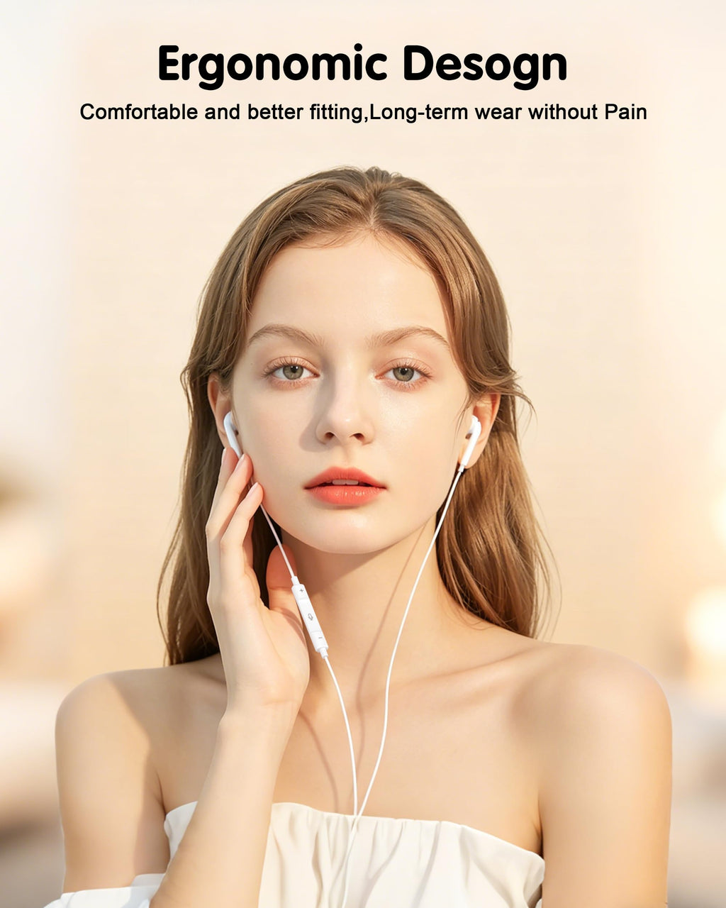 2 Pack [Apple MFi Certified] Wired Earphones for iPhone 14 13 12 11 Pro Max