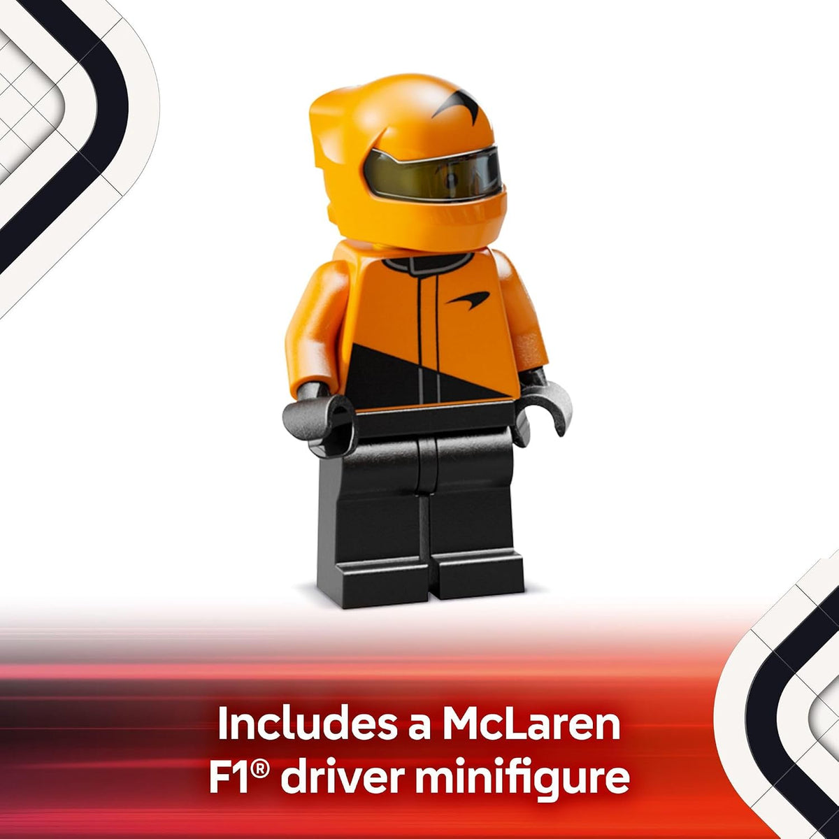 LEGO Speed Champions McLaren F1 Team MCL38 Race Car Toy - Building Set for Kids, Boys & Girls, Ages 10+ - Toy Car for F1 Fans - Gift Idea for Birthday - 77251