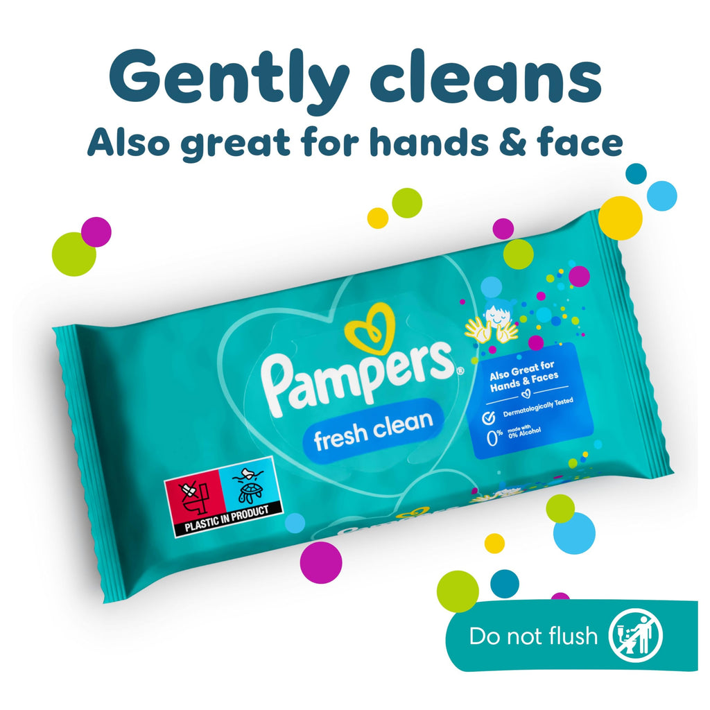 Pampers Fresh Clean Baby Wipes, 780 Count