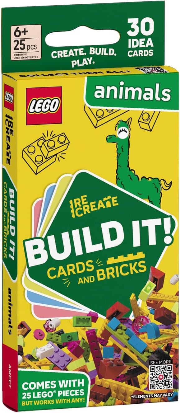 LEGO: Build IT! Cards and Bricks – Animals | Creative Building Ages 6+