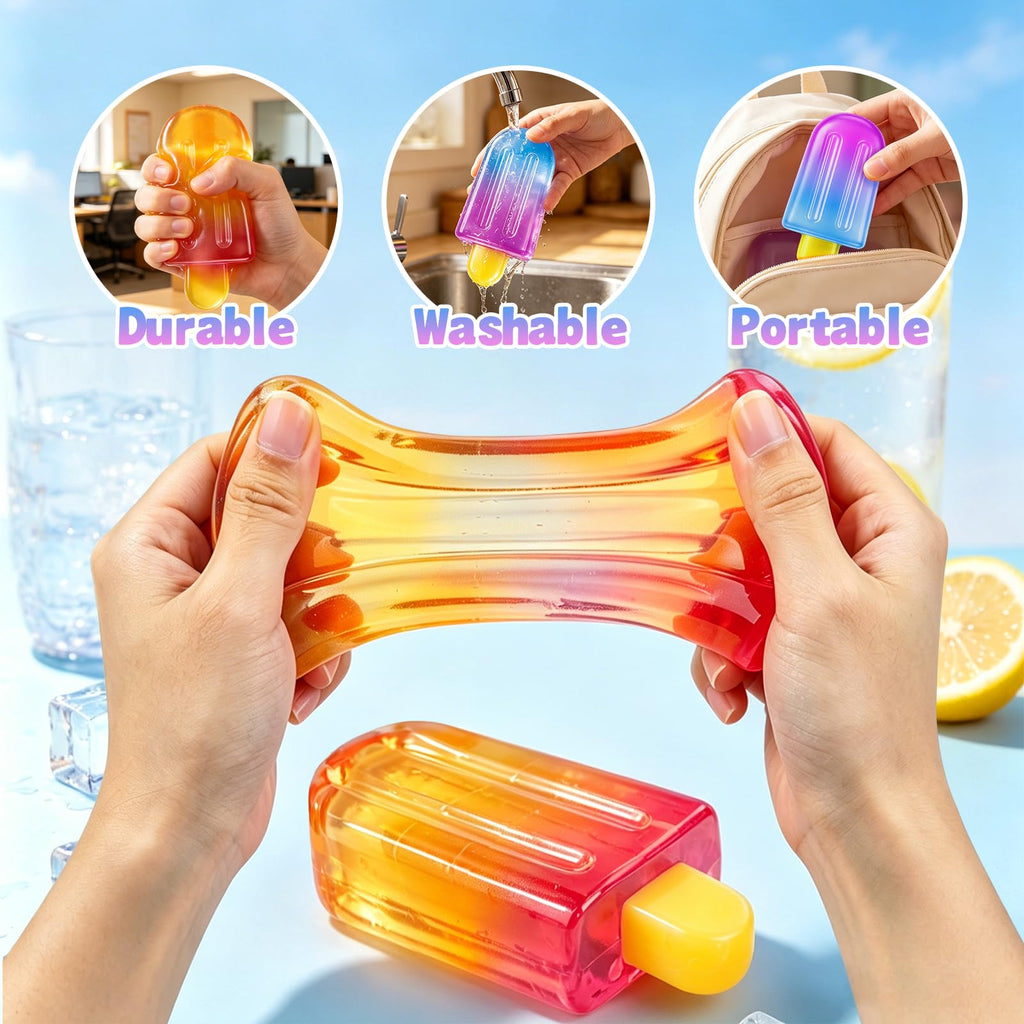 3pc Stress Balls for Adults, Squishy Ball Sensory Textured Memory Gel Fidget Toys for Kids/Adults Hand Exercises, Valentines Day Party Favors Anxiety Relief Squeeze Ball(1.80“)