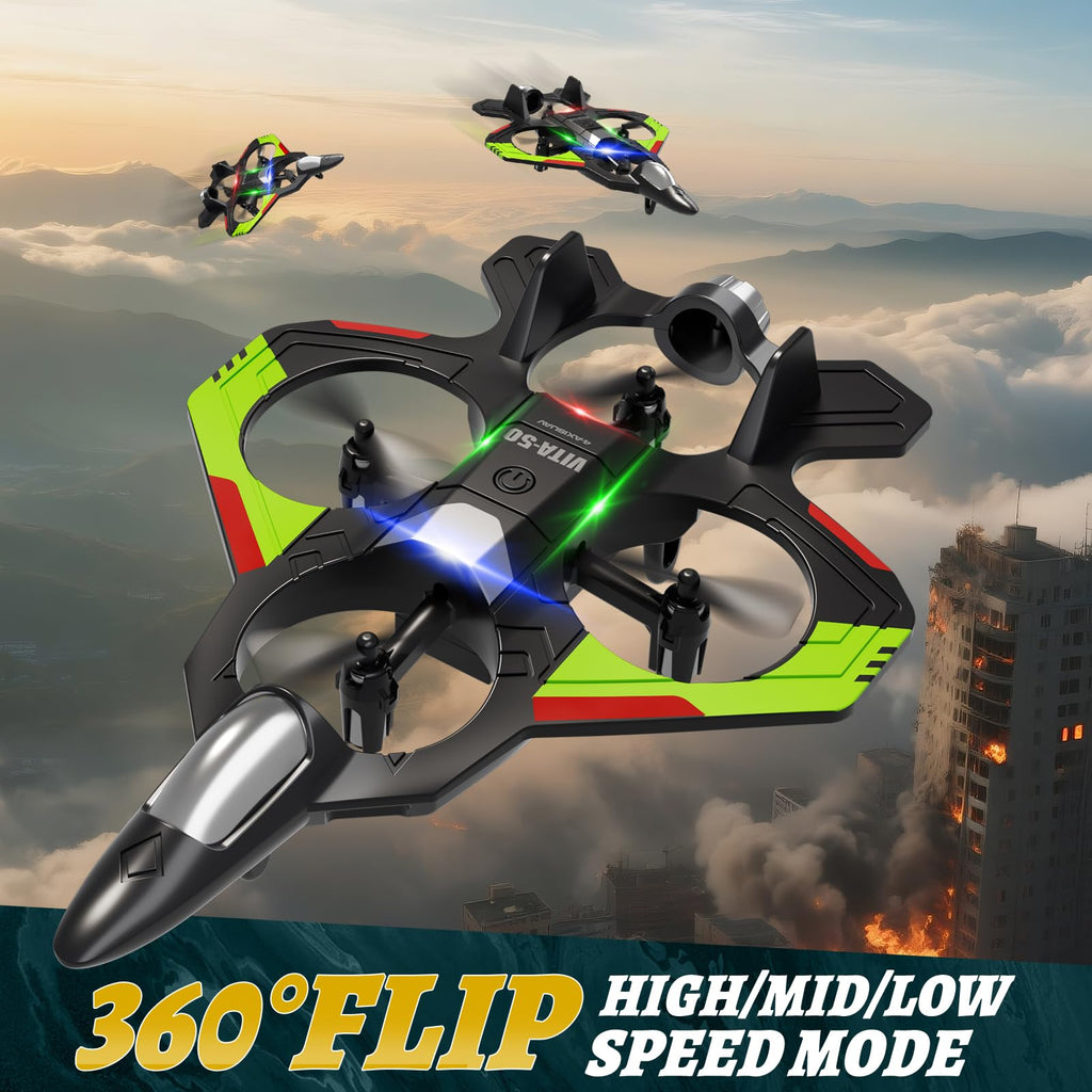 RC Planes Remote Control Airplanes Drones for Kids Adults,Black,3Batteries