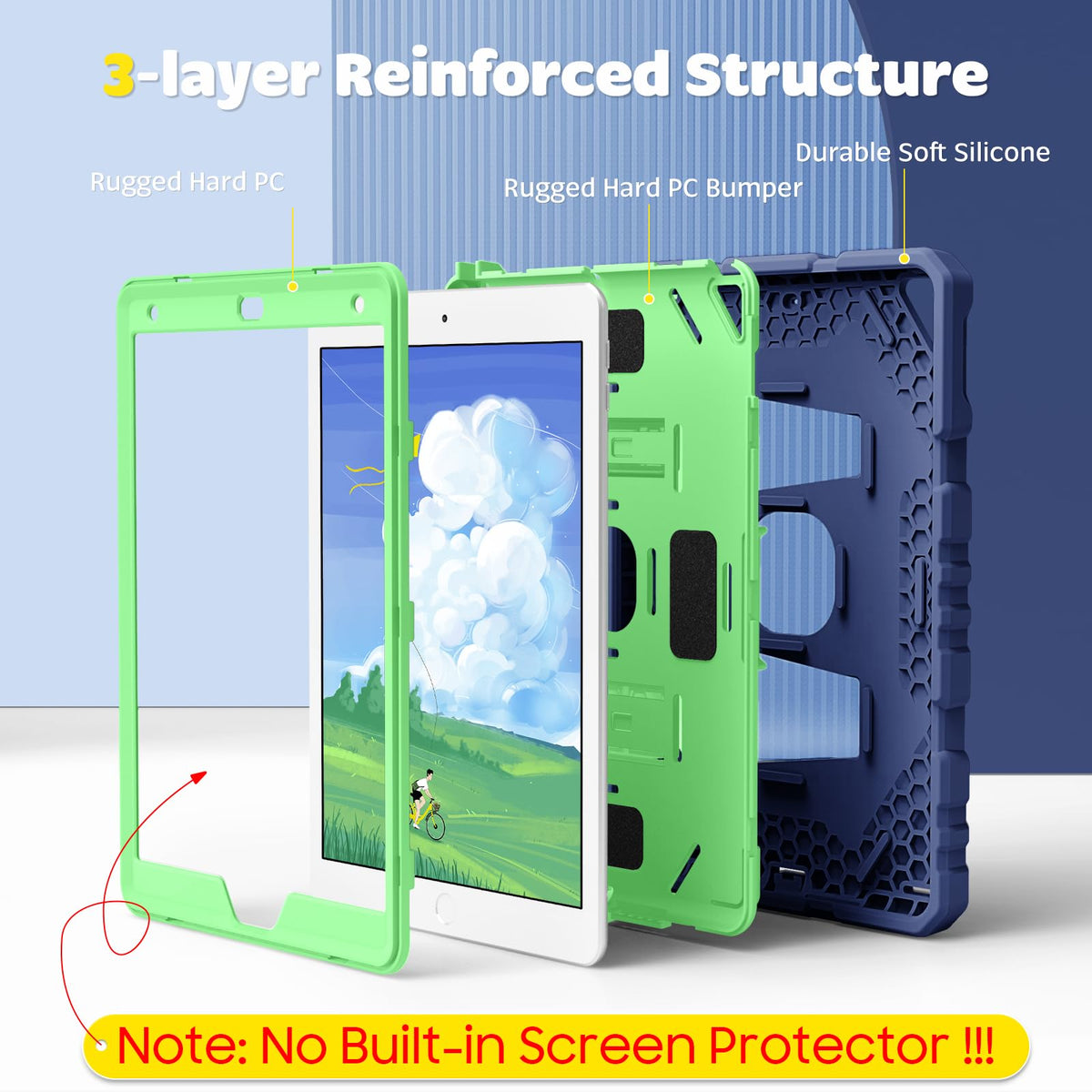 FINTIE Kid-Friendly Case for iPad 9th / 8th / 7th Generation 10.2 Inch