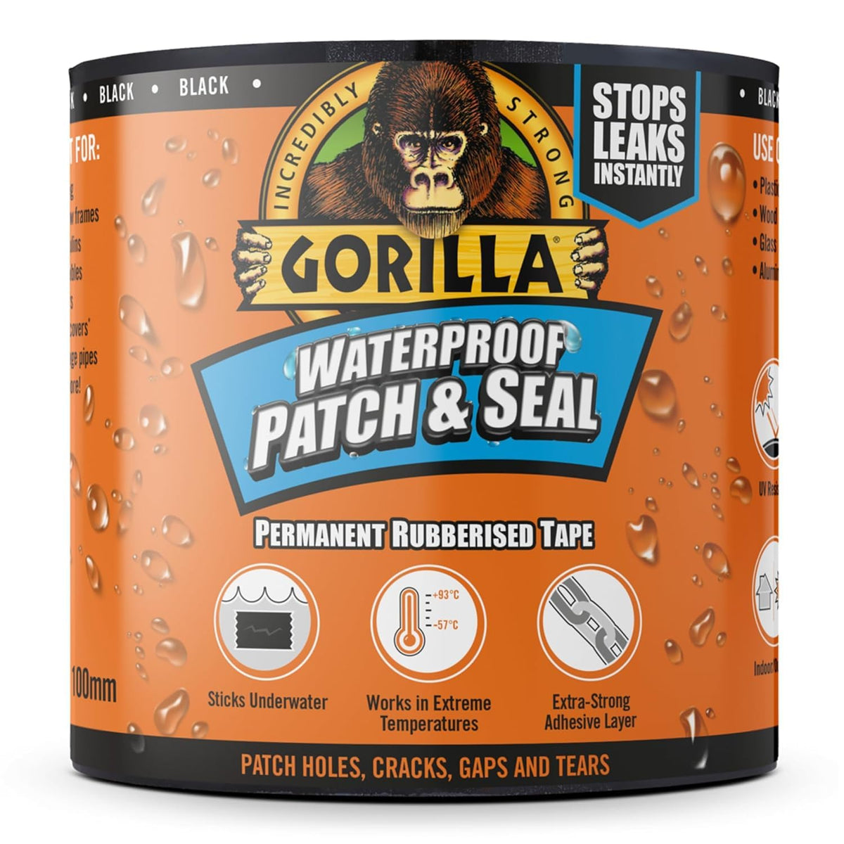 Gorilla Waterproof Patch & Seal Tape White 3m