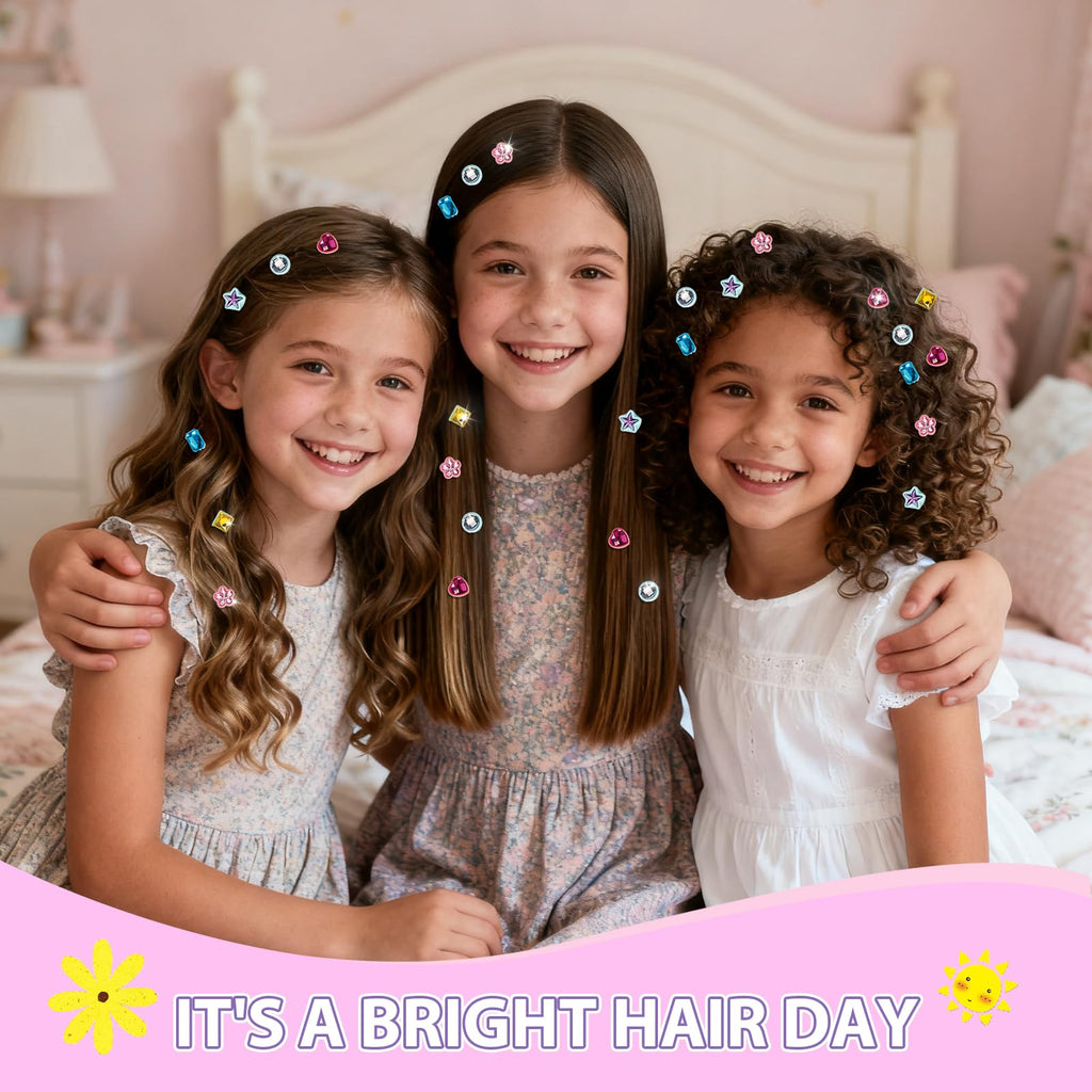 kidzkube Hair Gem Stamper Kit, Birthday Toys for Girls Ages 3-12