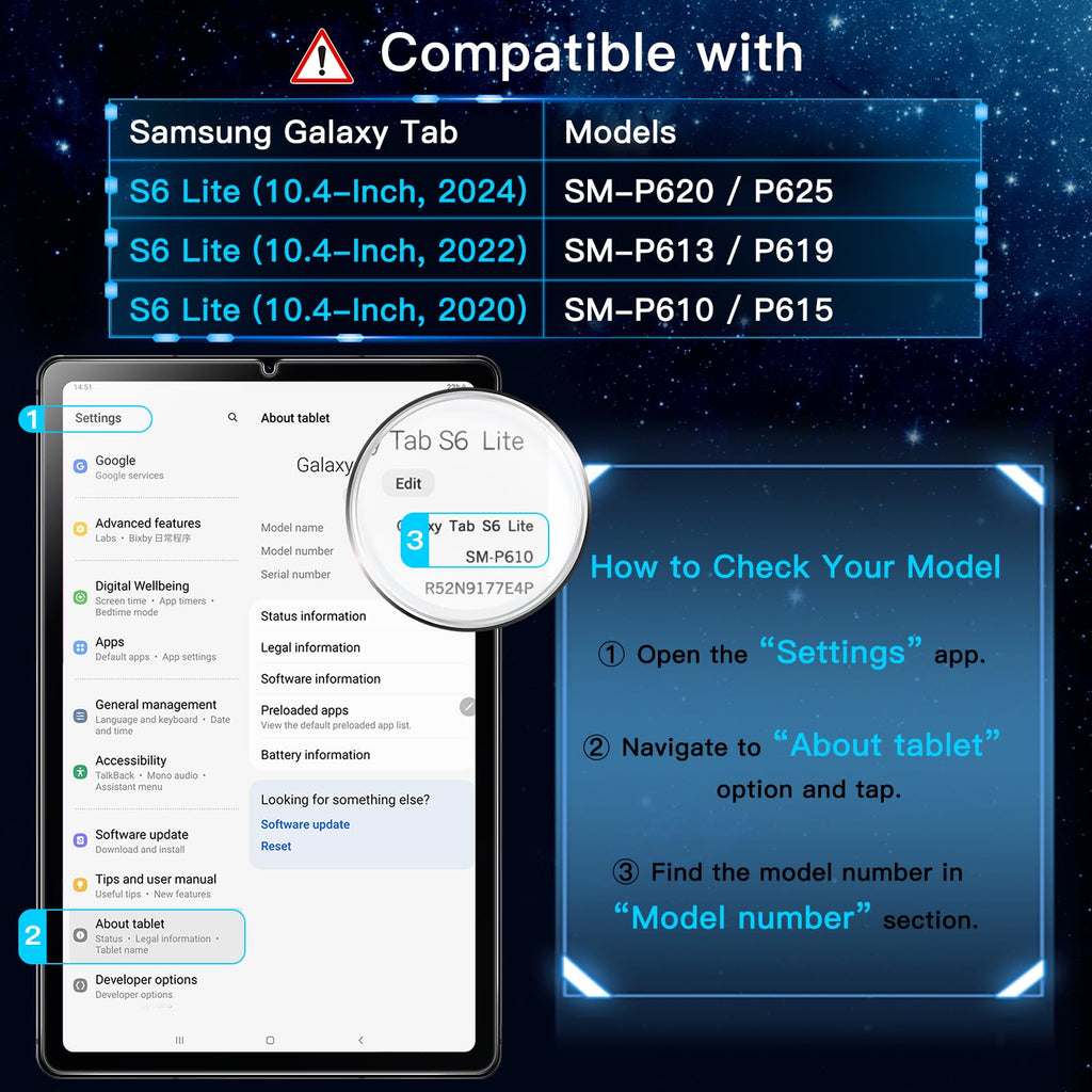 JETech Screen Protector for Samsung Galaxy Tab S8 Ultra 14.6", 2-Pack
