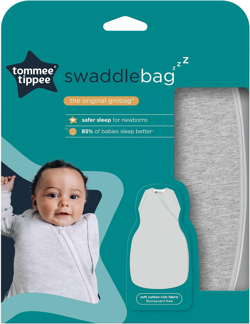 Tommee Tippee Swaddle Bag for Newborns 0-3m 1.0 Tog