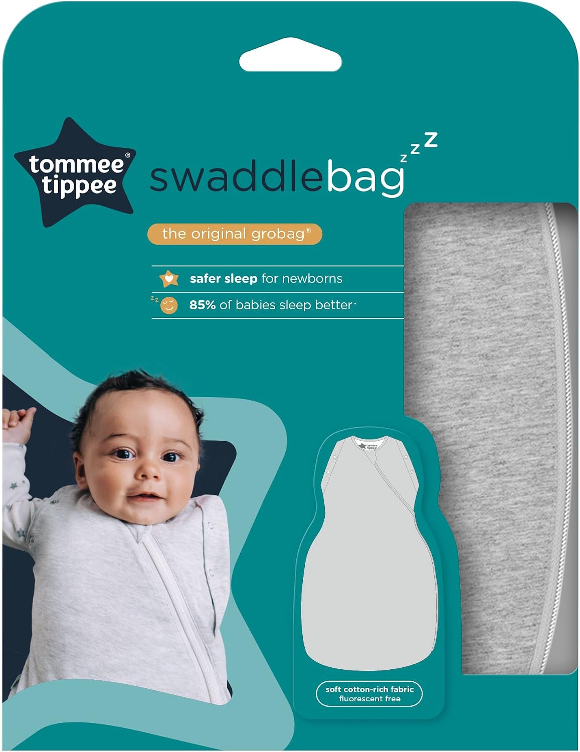 Tommee Tippee Swaddle Bag for Newborns 0-3m 1.0 Tog