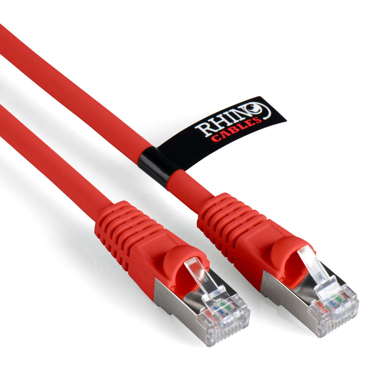 rhinocables CAT 6a Ethernet Cable | 10Gbps S/FT High-Speed & Large Bandwidth Data Transfer | Reliable LAN Network RJ45 Cable | Wi-Fi Broadband Cable for Seamless Gaming & Streaming (0.25m, Black)
