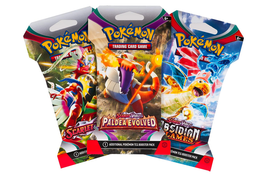 Pokémon TCG 3 Booster Packs, 30 Cards Total, 100% Authentic, Random Rares & Holofoils, 3 Blister Packs