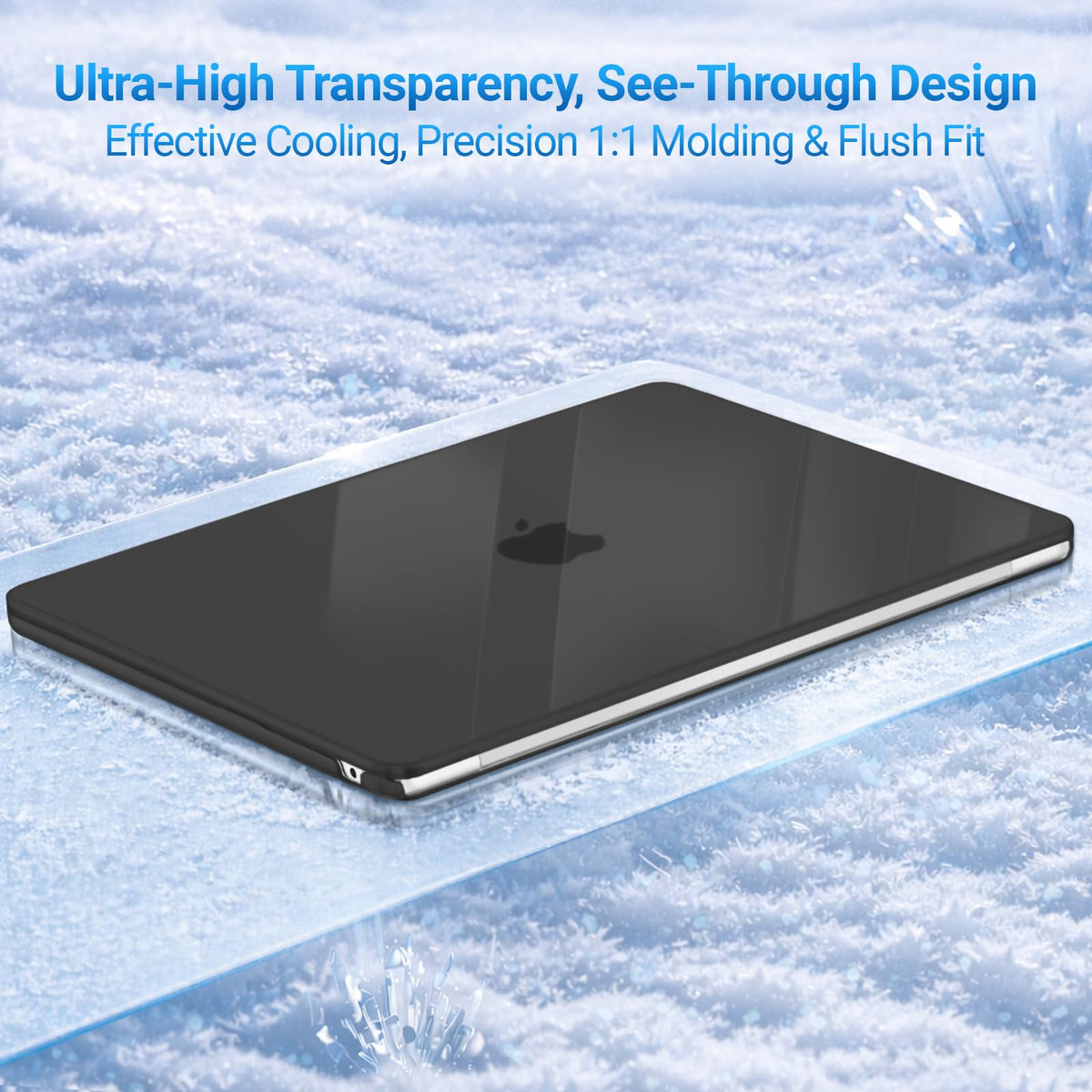 MOSISO Compatible with MacBook Air 13 inch Case 2026, Crystal Clear